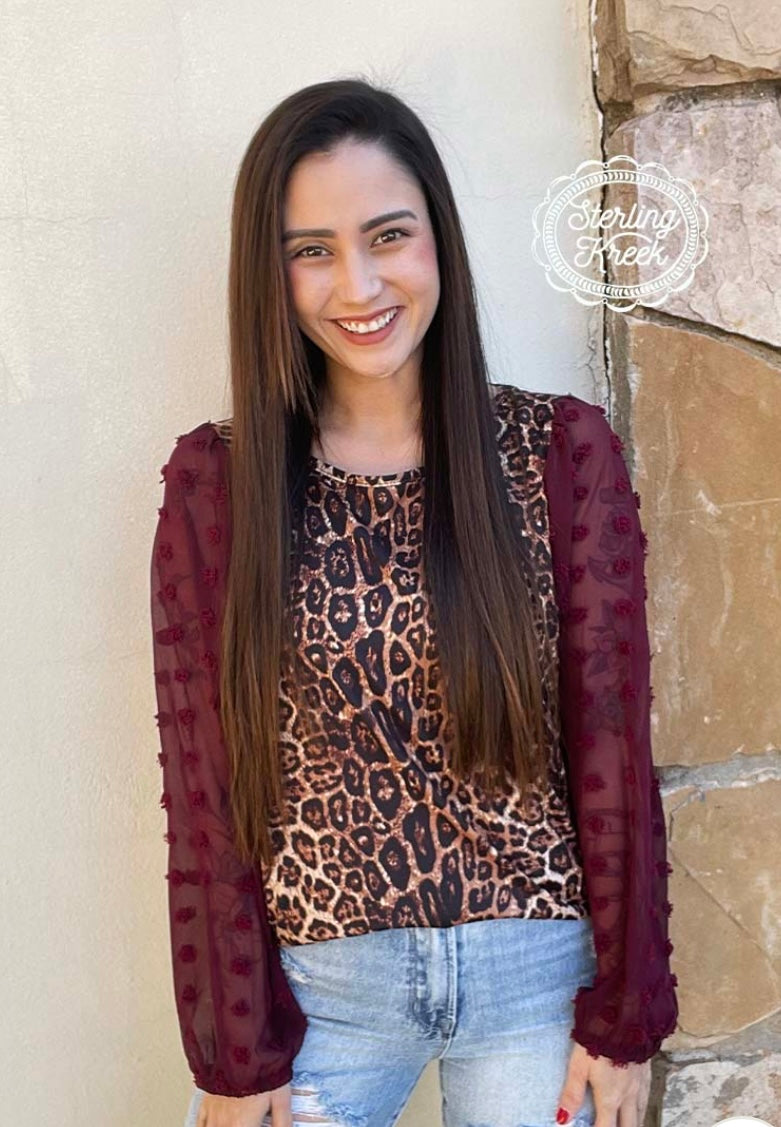 Leopard Bubble Sleeve