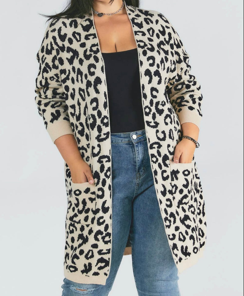 Leopard Printed Cardigan