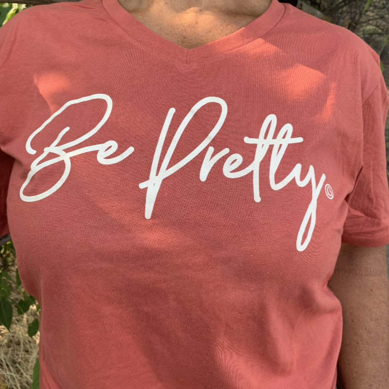 Be Pretty V-Neck Tee