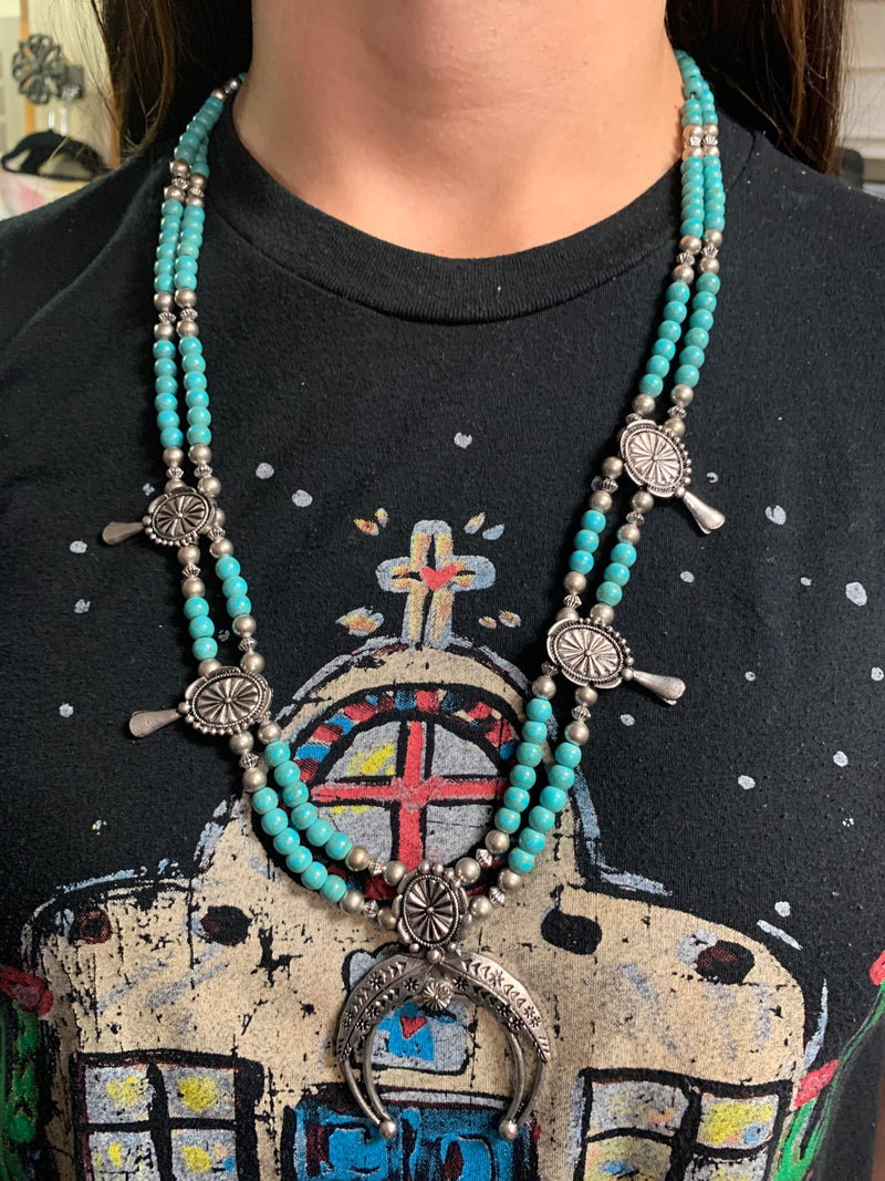Turquoise Squash Necklace