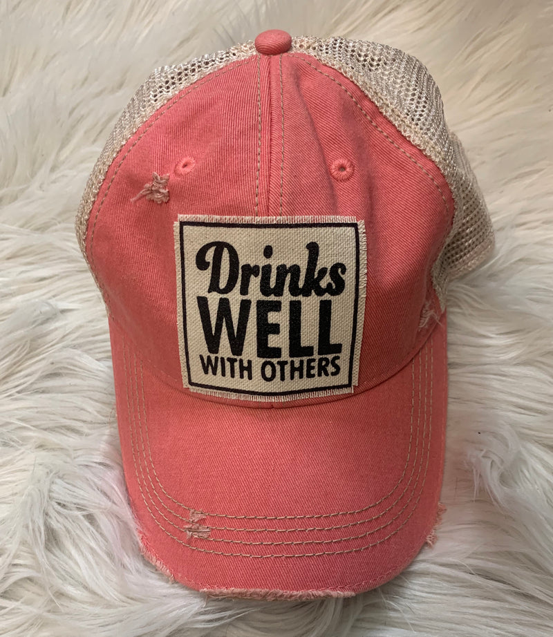 Drinks Well Ball Cap
