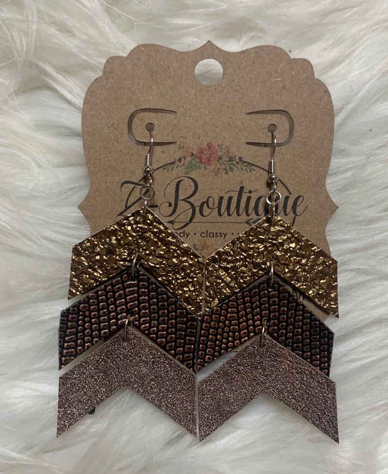 Chevron Dangle Earring