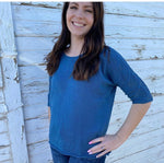 Light Weight knitted 3/4 Sleeve Sweater