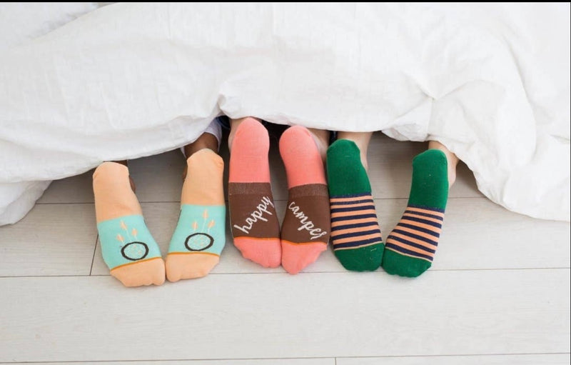 Printed No Show Socks