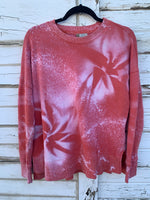 Coral Distressed Sweater (MEDIUM)