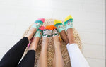Printed No Show Socks