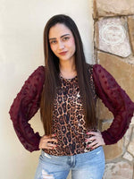 Leopard Bubble Sleeve