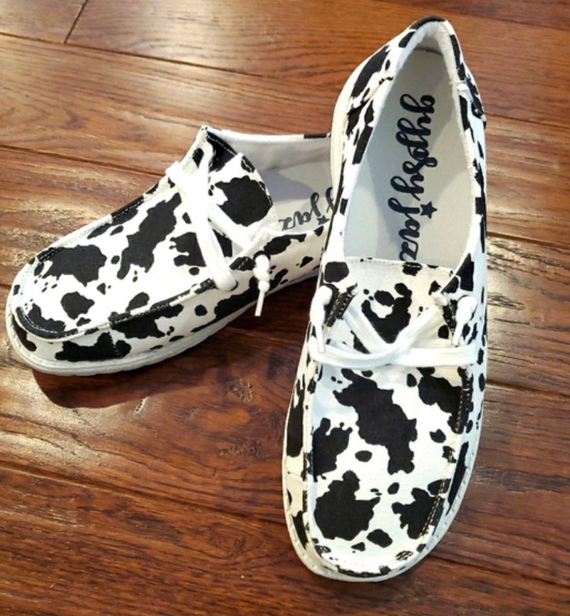 Cow Print Loafer