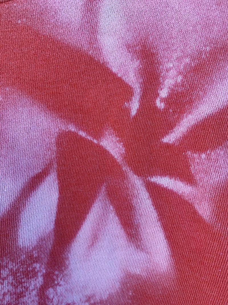 Coral Distressed Sweater (MEDIUM)