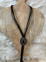 Suede Concho Bolo