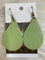 Leather Drop Earring