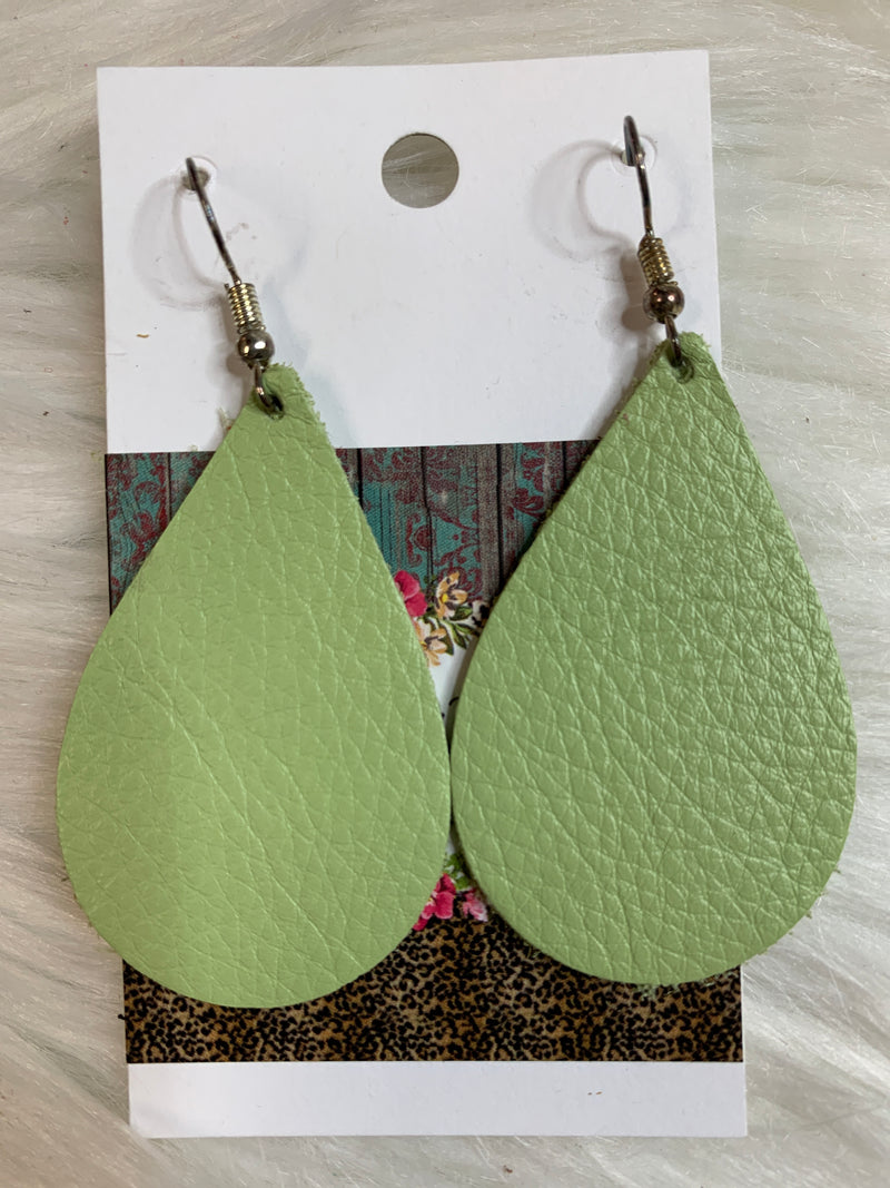 Leather Drop Earring