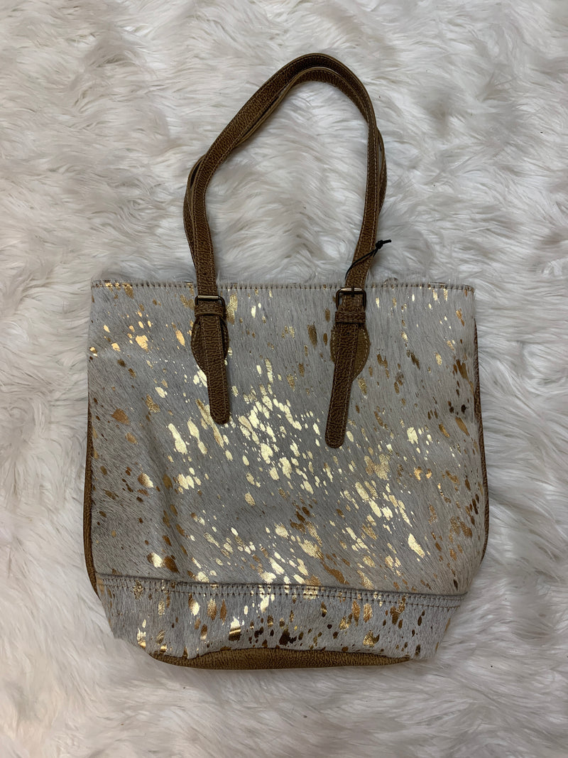 Tinges Leather Tote Bag