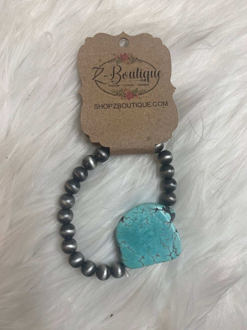 Turquoise Slab Bracelet