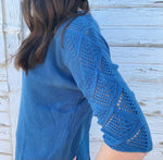 Light Weight knitted 3/4 Sleeve Sweater