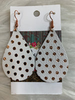 Leather Drop Earring