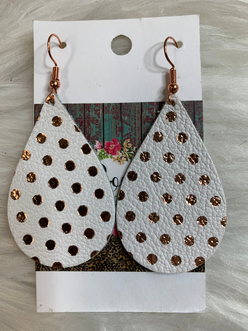 Leather Drop Earring