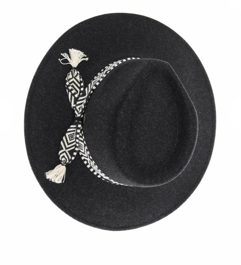Geometric Trim Panama Hat