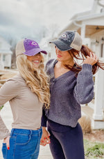 Distressed Aztec High Pony Ball Cap