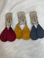 Cork Teardrop Earring