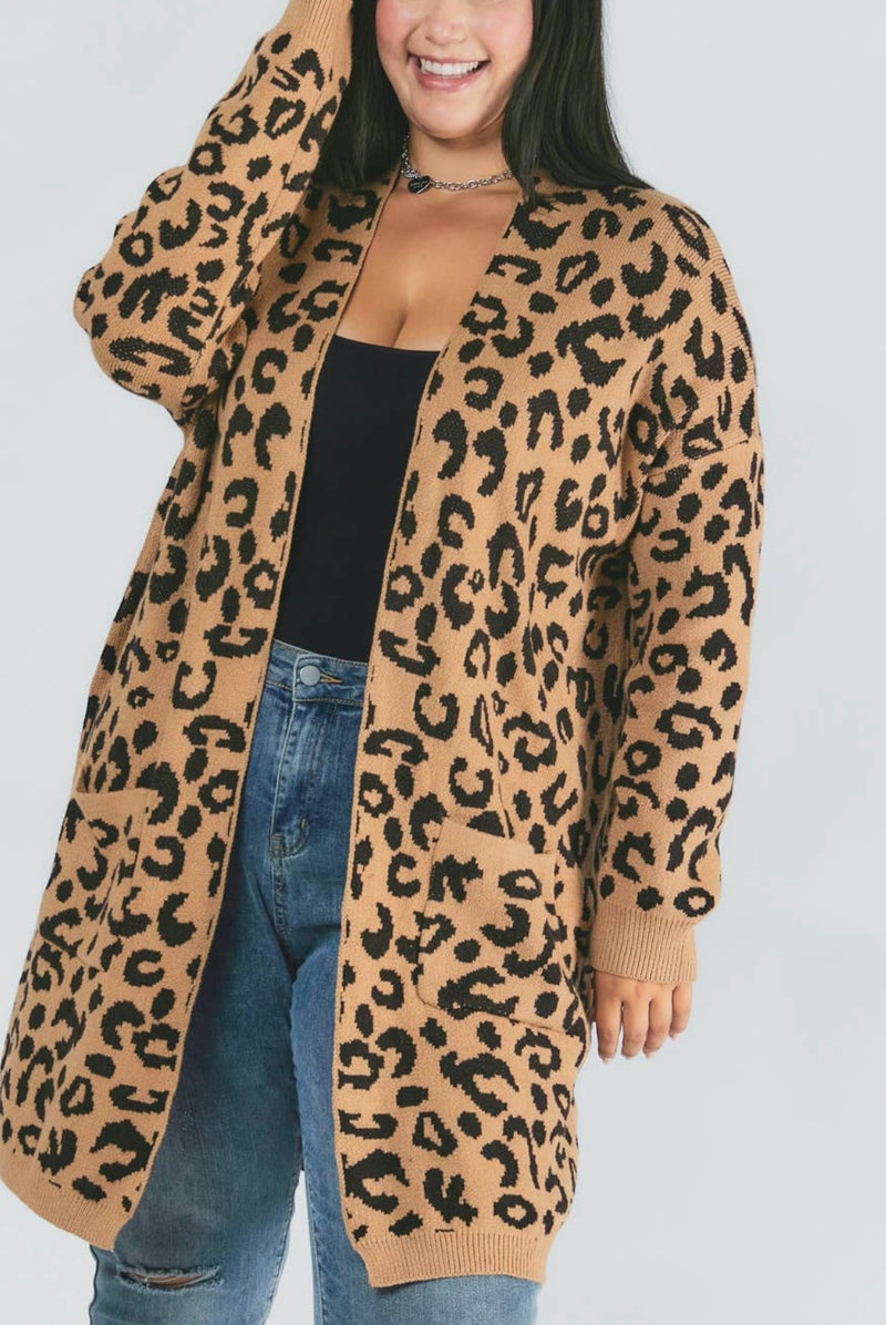 Leopard Printed Cardigan
